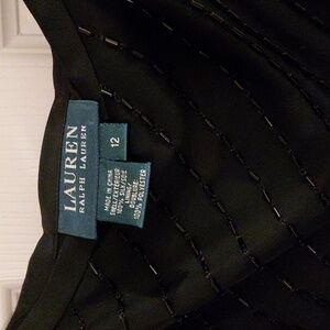 Lauren Ralph Lauren Sequinned Skirt Size 12, Side Zip